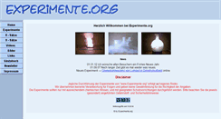 Desktop Screenshot of experimente.org