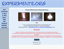 Tablet Screenshot of experimente.org